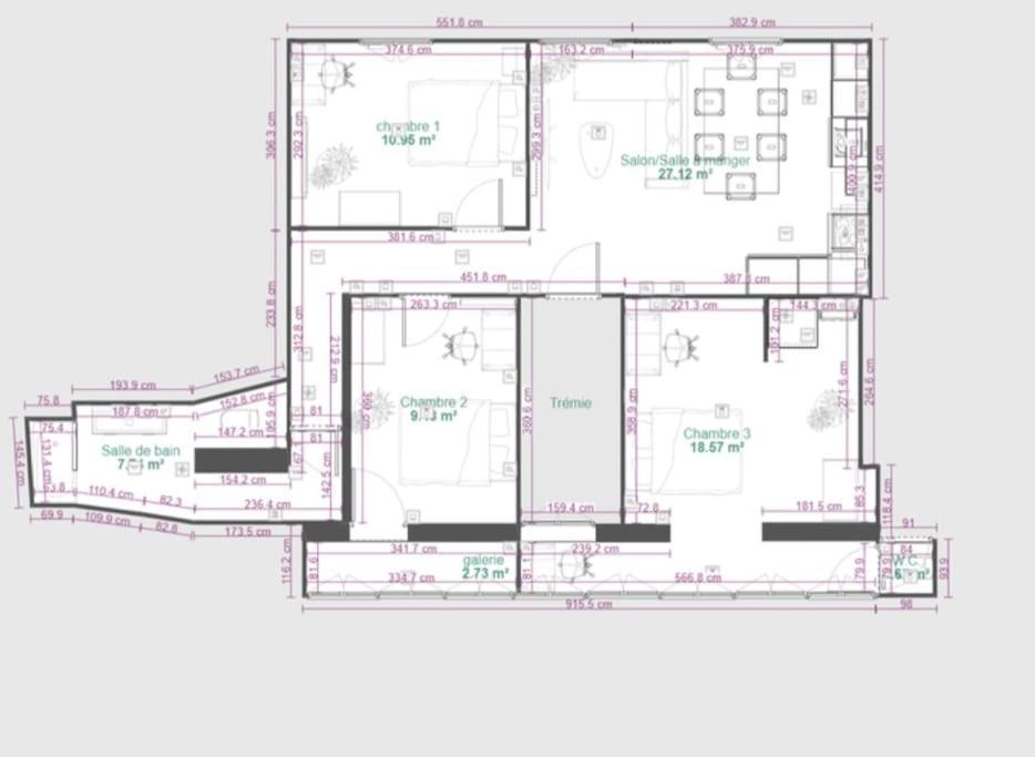 Cosy Queen - 3Ch - Hyper Centre & Parking Pau Zewnętrze zdjęcie